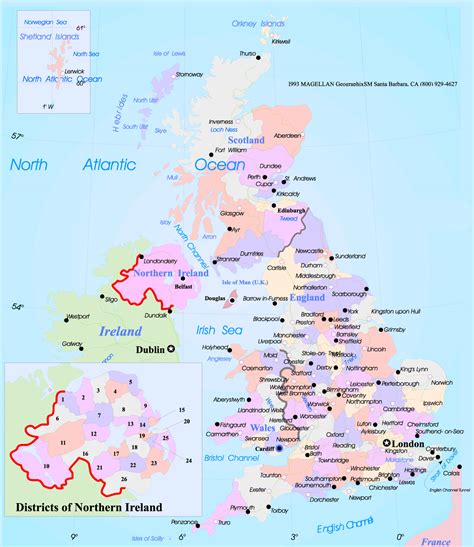 MAP Map Of Cities In England